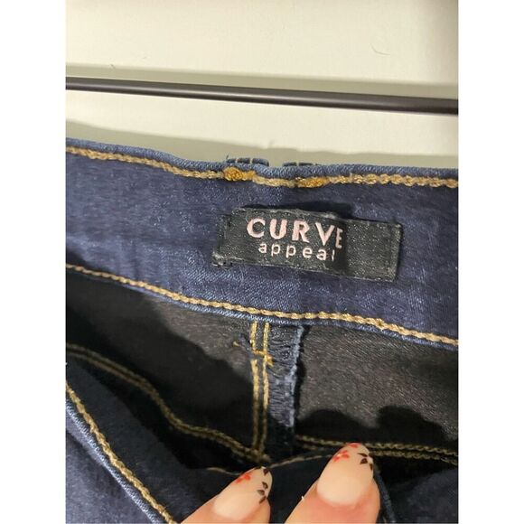 Curvy Appeal Sz 10 Essential Skinny Dark Wash Jeans - Picture 5 of 6